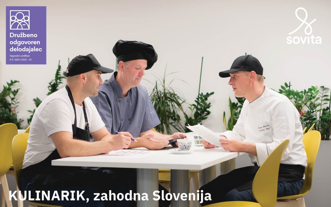 Kulinarik – chef, m/ž, zahodna Slovenija